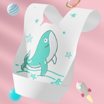 Disposable Baby Bibs with Pocket