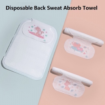 Disposable baby back sweat absorb towel